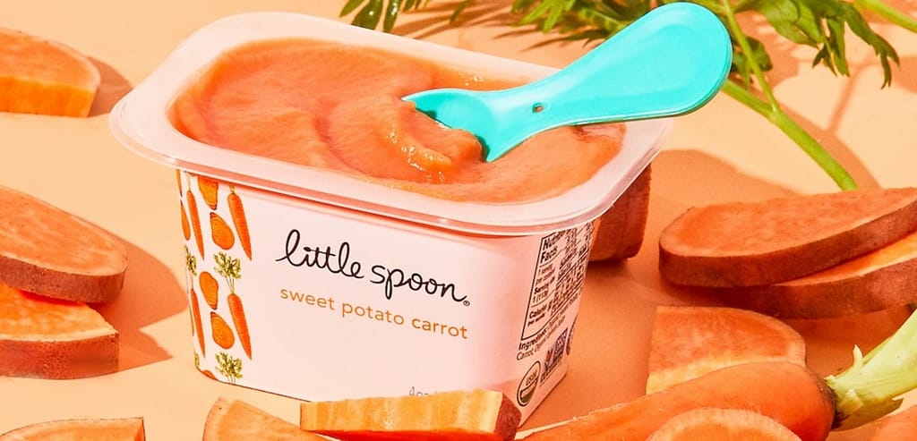 Sweet Potato Carrot baby food from Little Spoon.