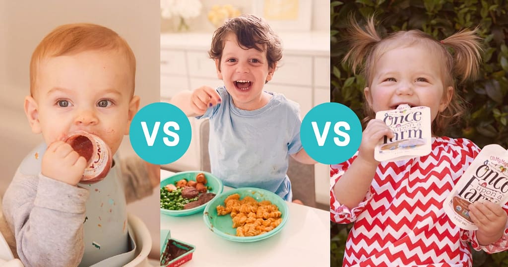 comparing 3 baby food meal delivery services side by side
